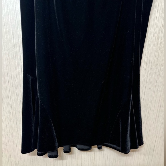 Alex Evenings Velvet Skirt 2X Flared Side Hem Elastic Waist - Picture 5 of 7